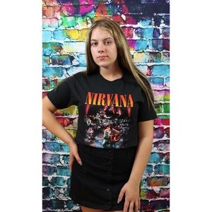 Nirvana Live Concert Photo Graphic Band Tee